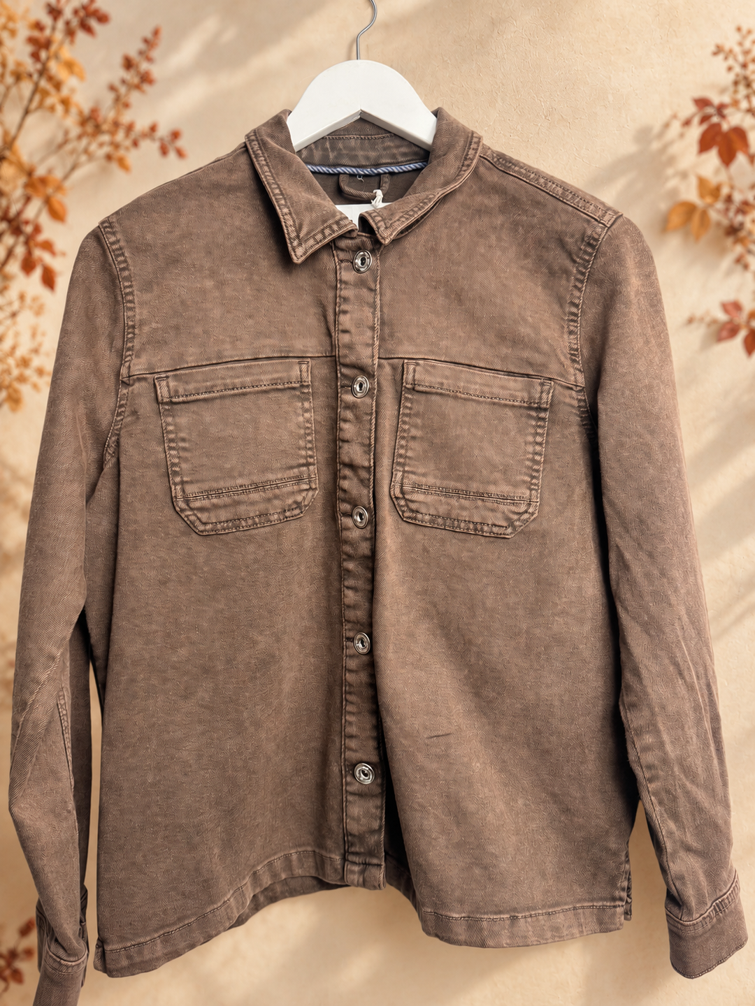 Cecil - Denim skjorter - Truffle brown