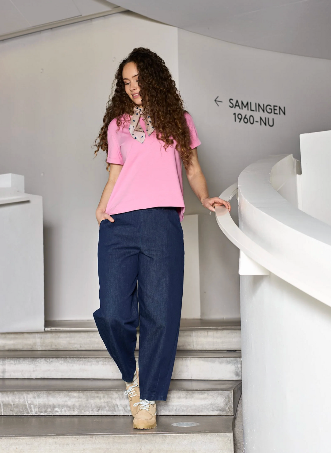 Black Colour - BCDENICE Denim barrel bukse