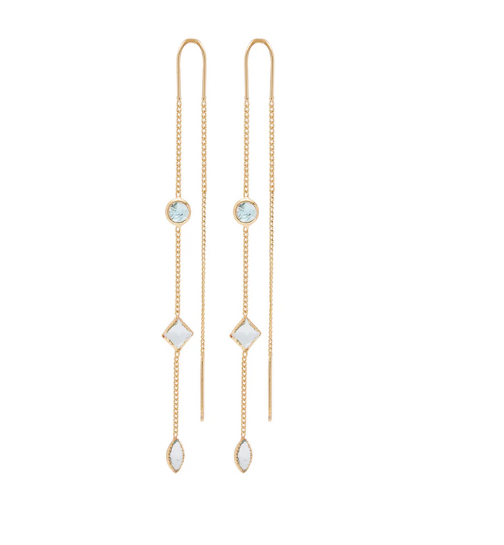 NORA Norway - EAR 824 Gold Aqua - Øredobber