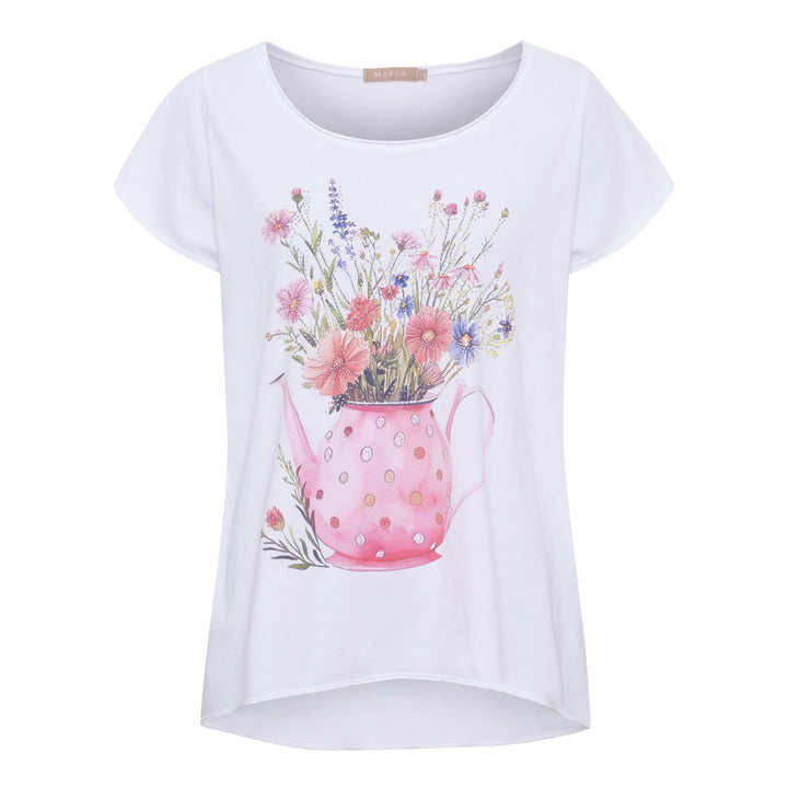 Marta Du Château - MDCMarie T-Skjorte - Rosa Tekanne
