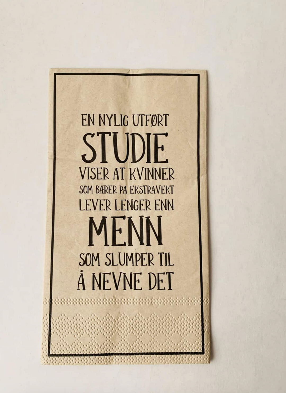 Trend Design - Serviett - Nylig utført studie 33+40cm