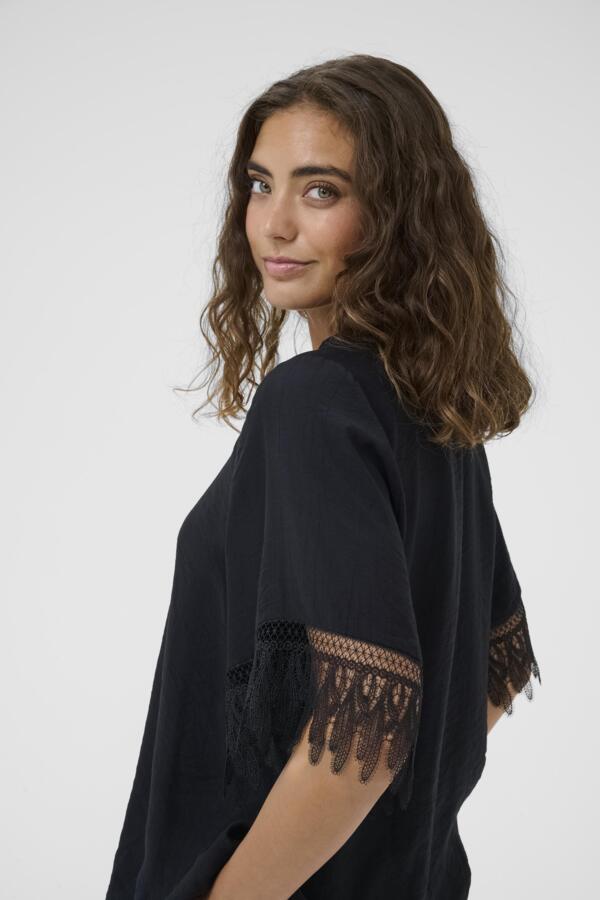 Culture - CUbrenna SS Bluse - Sort