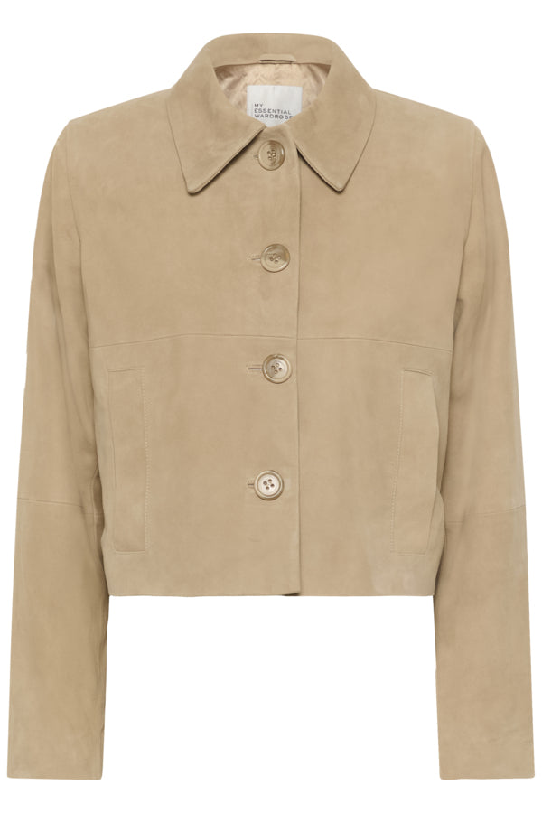 MY ESSENTIAL WARDROBE - PetraMW Semsket Skinnjakke - Brown Rise