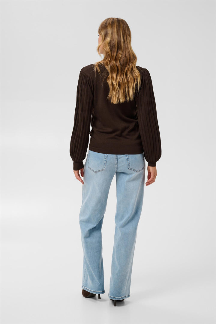 Kaffe Clothing - KAlone Genser - Brun