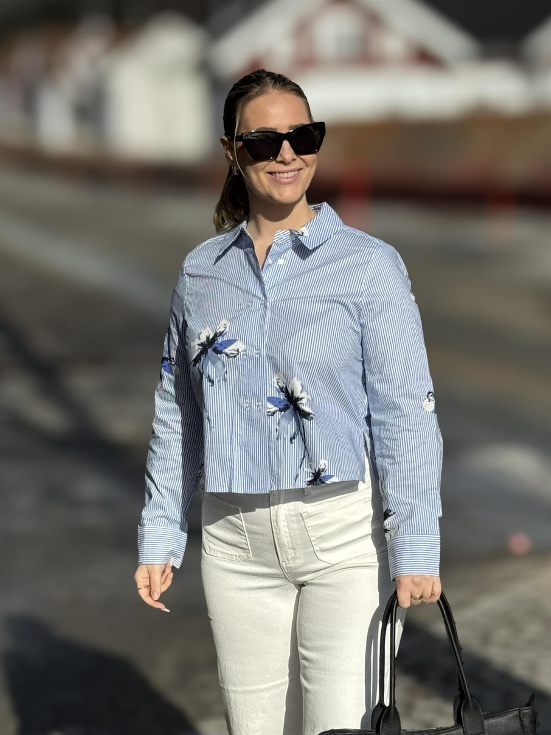 Culture - CUBrila Skjorte med blomster