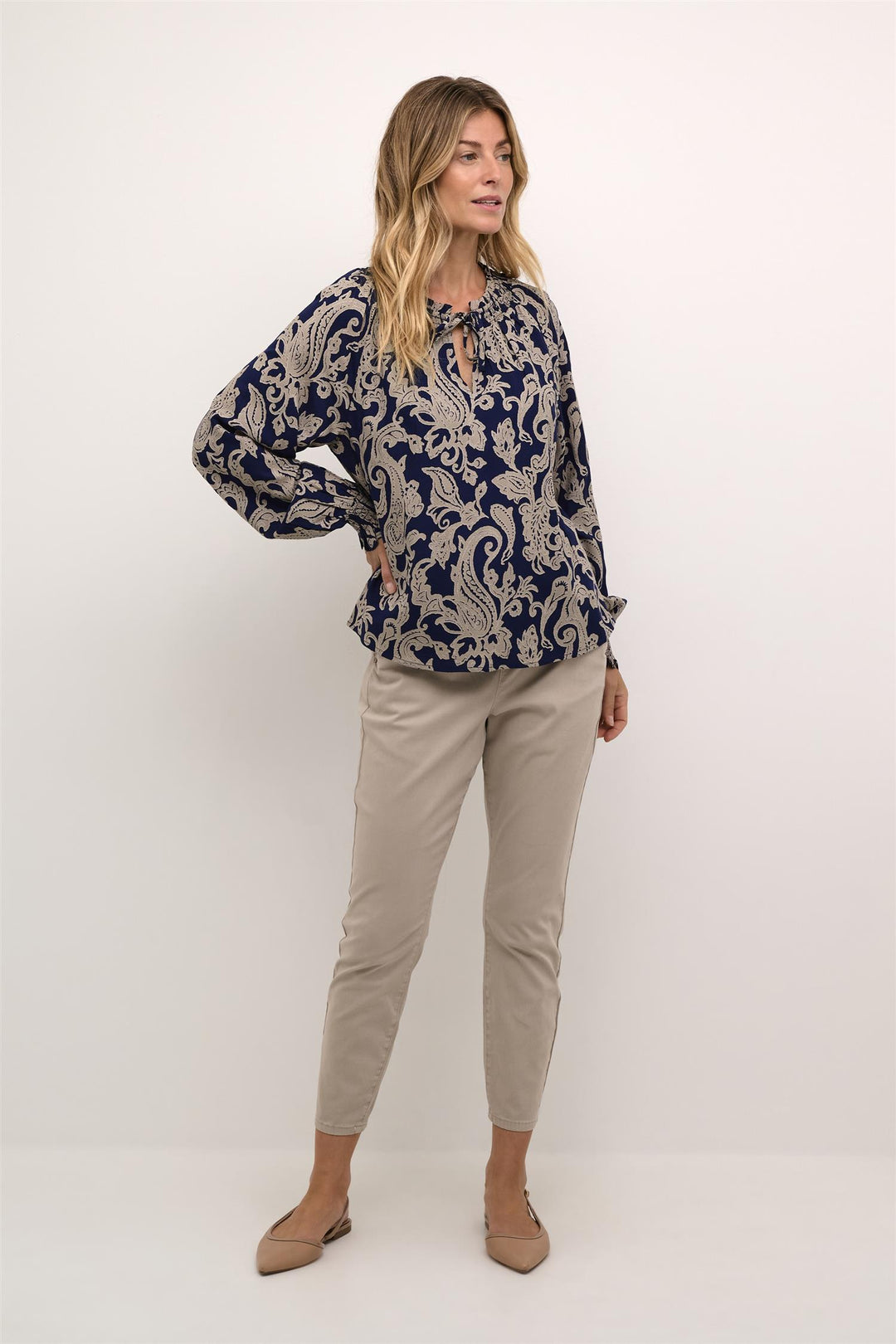 Cream - CrLucy Paisley Bluse