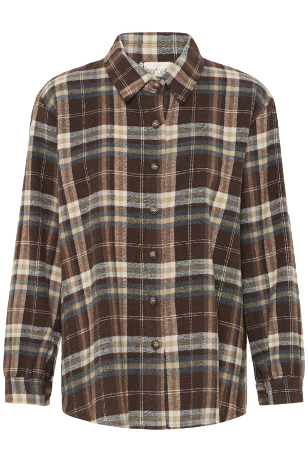 Sorbet - SBCHECKY Rutete Flanellskjorte -