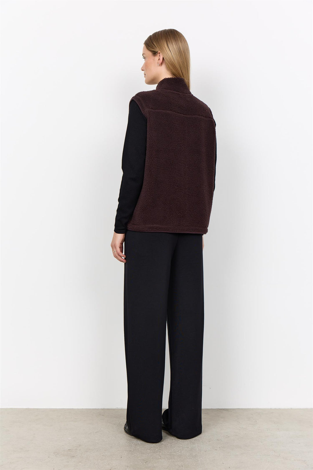 soyaconcept - SC-ONYX 3 TeddyVest - Brun