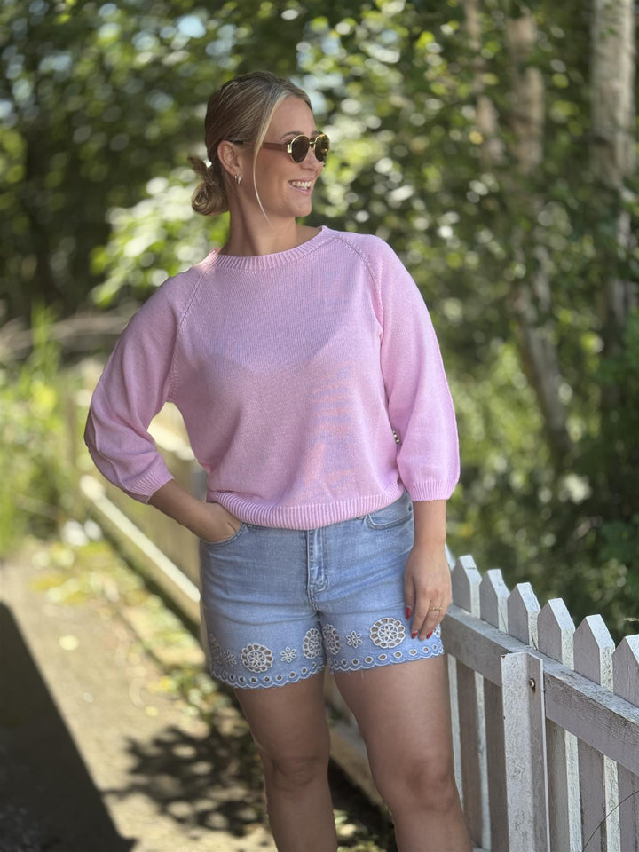 Drøbak Motehus - Tara Strikkegenser - Rosa