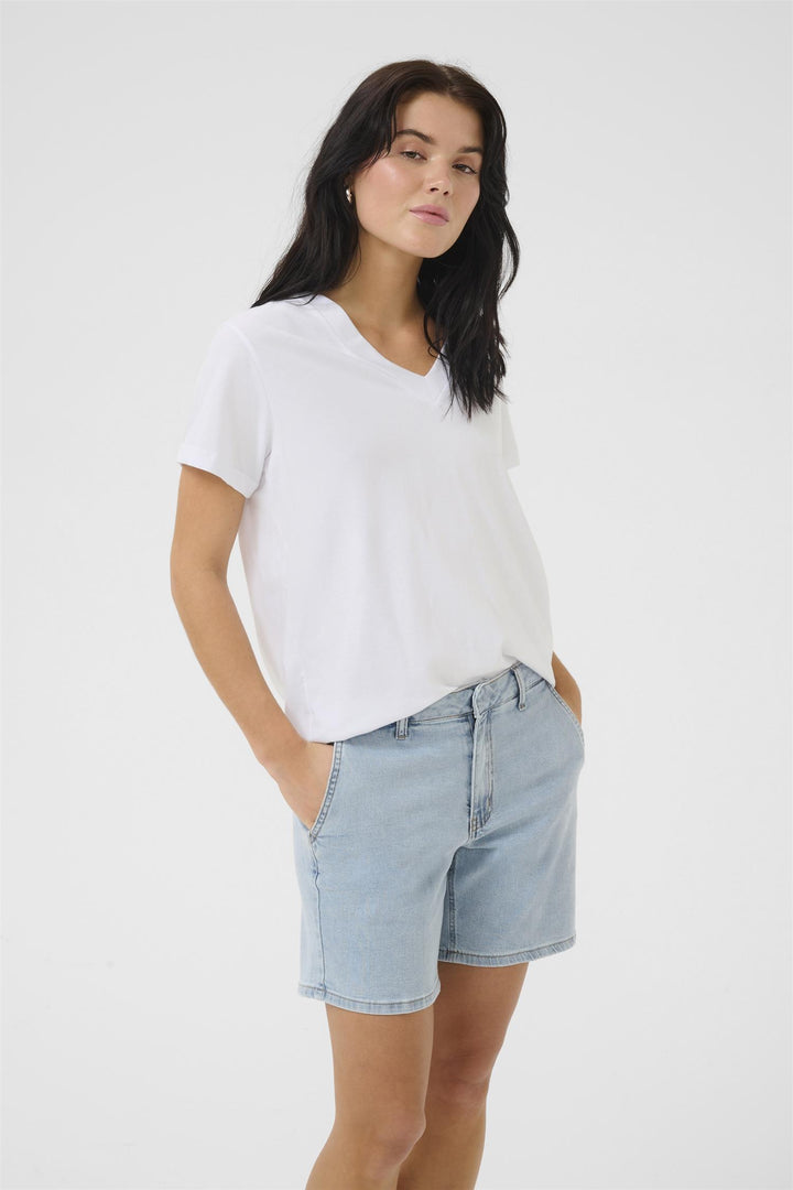 MY ESSENTIAL WARDROBE - HanneMW T-Skjorte V-Hals