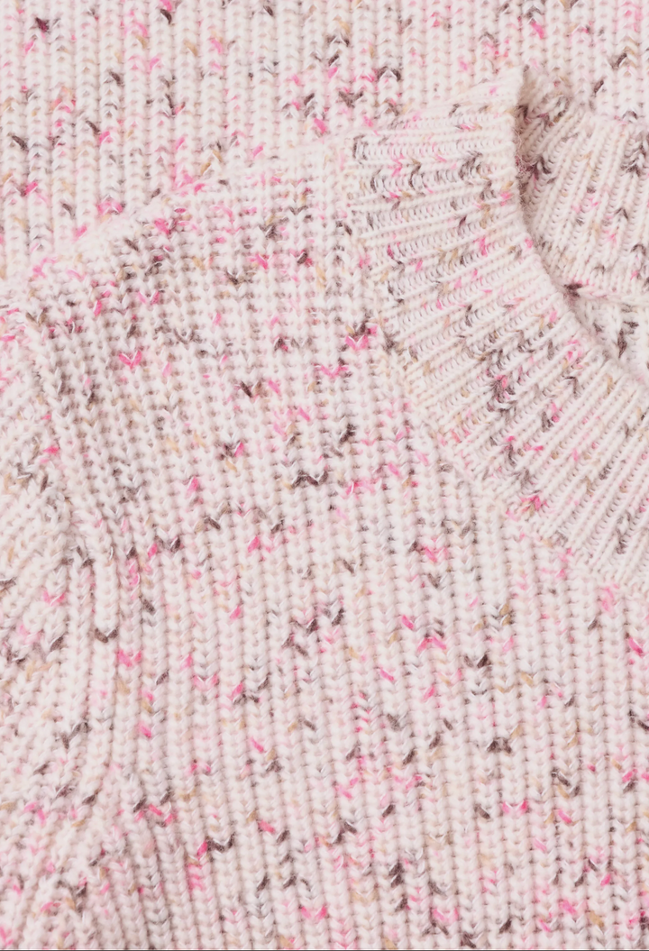 Cecil - Cecil strikkegenser med rund hals – Space Dye