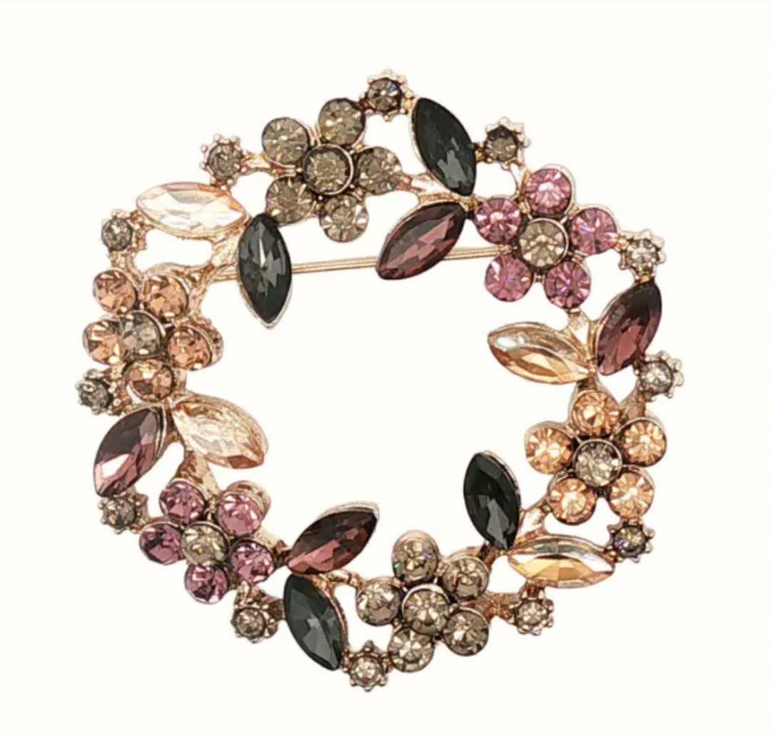 A&C - Nordic Jewellery Design - Brosje, ametyst krans
