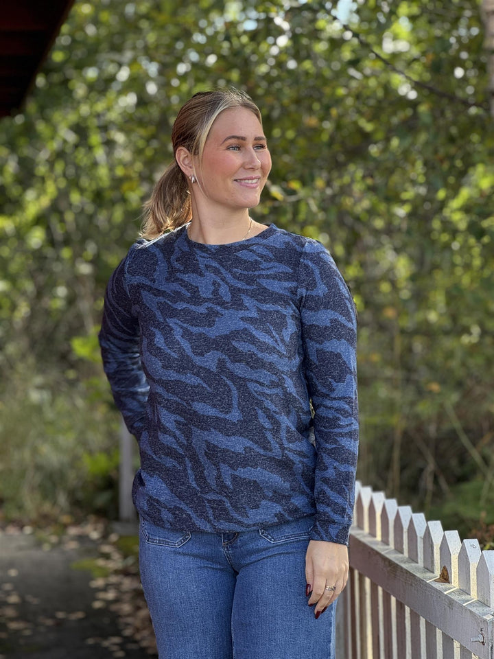 Cecil - cosy melange genser