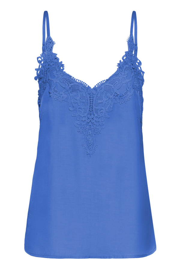 Cream - CRANNA Topp - Palace blue