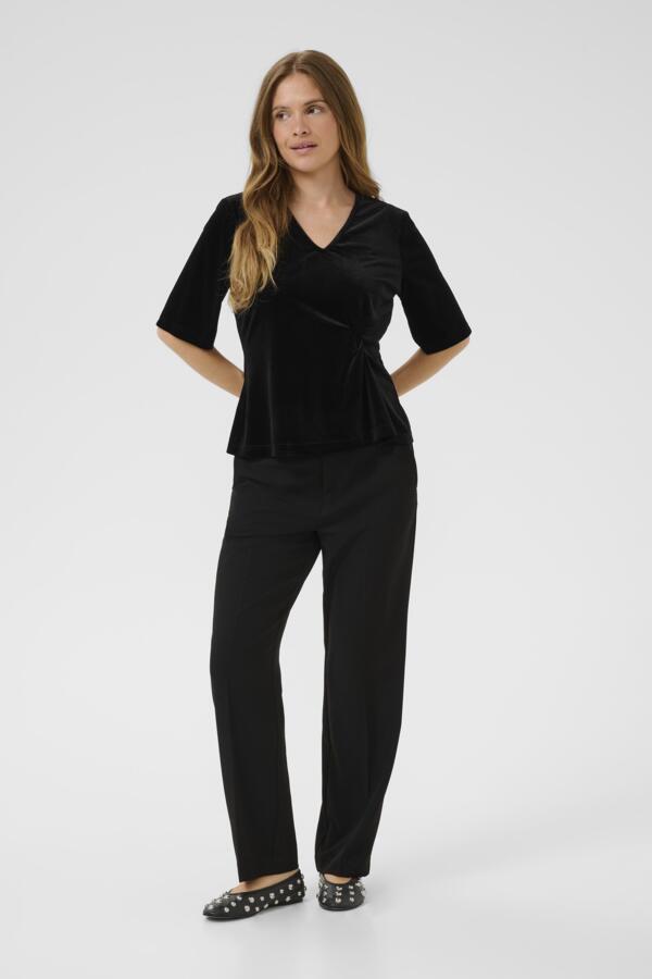 Culture - CUzoe SS Bluse - Svart