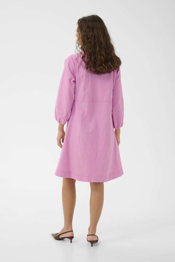 Culture - CUayna 3/4 sleeve kjole - Rosa
