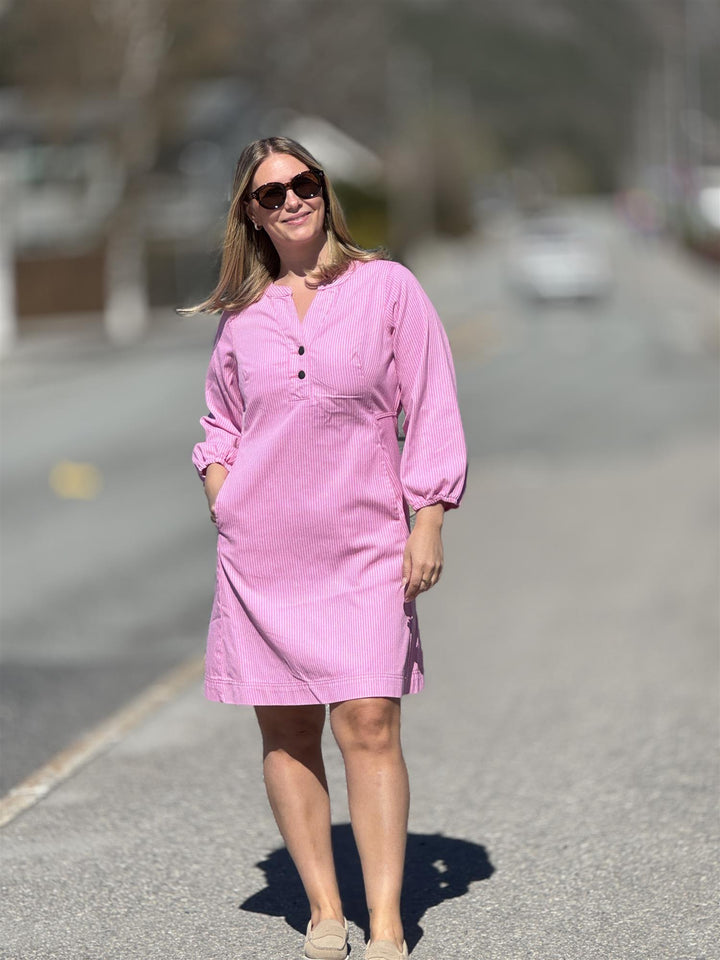 Culture - CUayna 3/4 sleeve kjole - Rosa