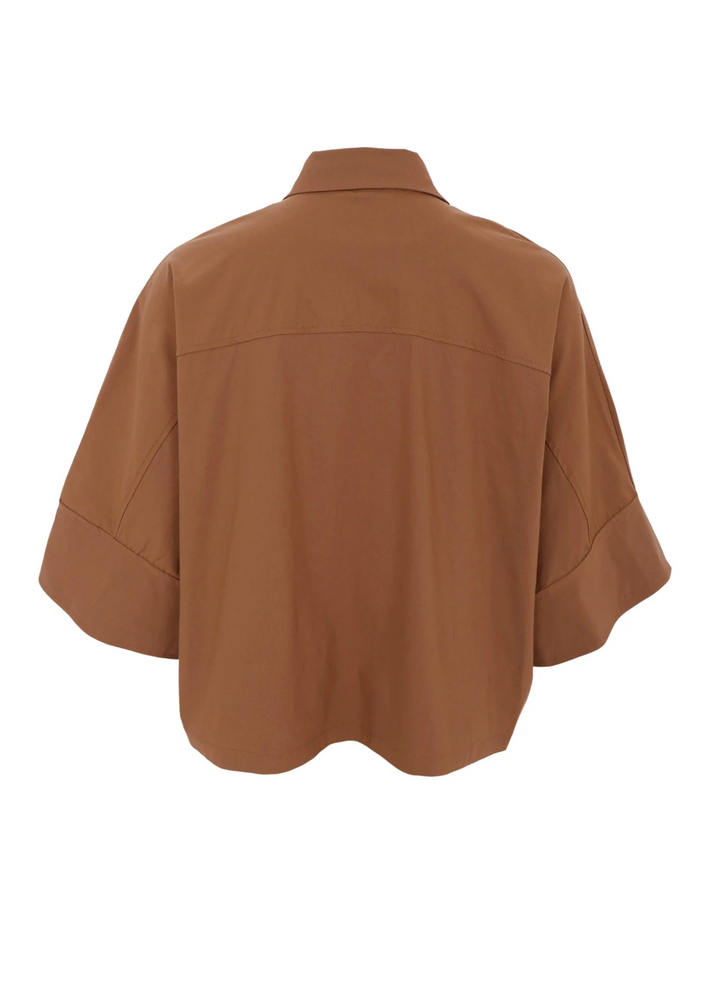 Black Colour - BCDavina loose skjorte - Brun