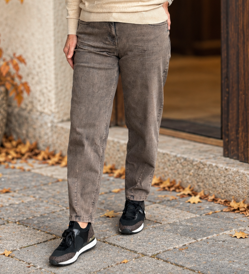 Cecil - Scarlett Barrel Bukse - Mocha Brown