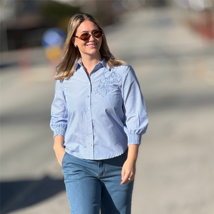 Freequent - FQEvalina Skjorte - Blå