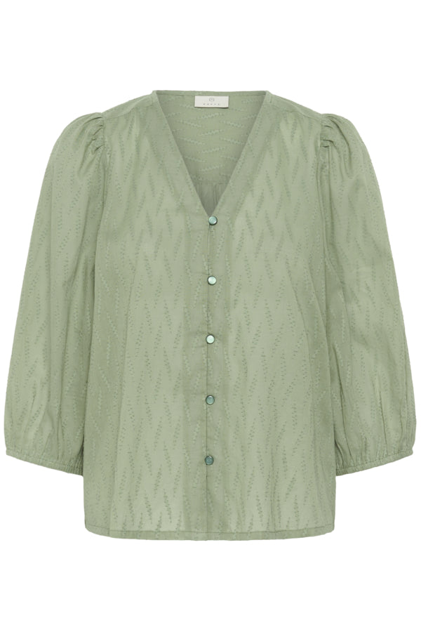 Kaffe Clothing - KAGabriela v-hals skjorte - Sea Spray