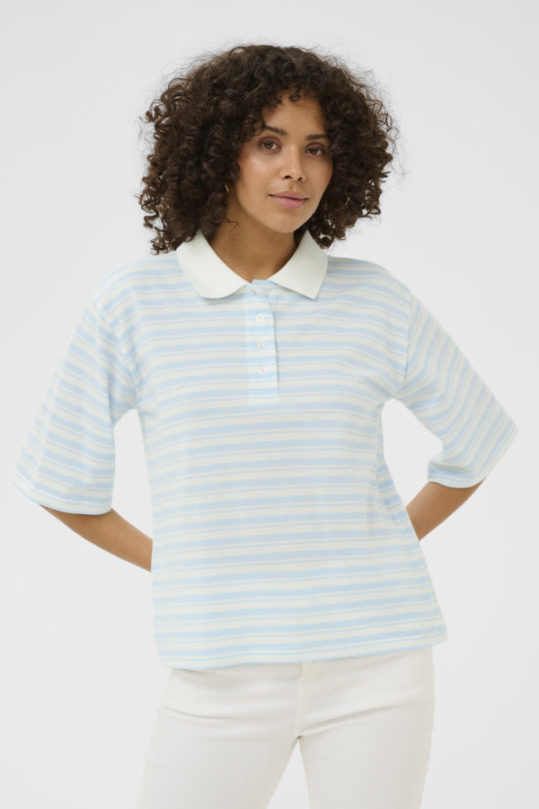 Kaffe Clothing - KAmiala polo T-Skjorte - Blå