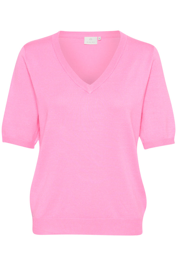 Kaffe Clothing - KALizza V-Hals Genser - Rosa