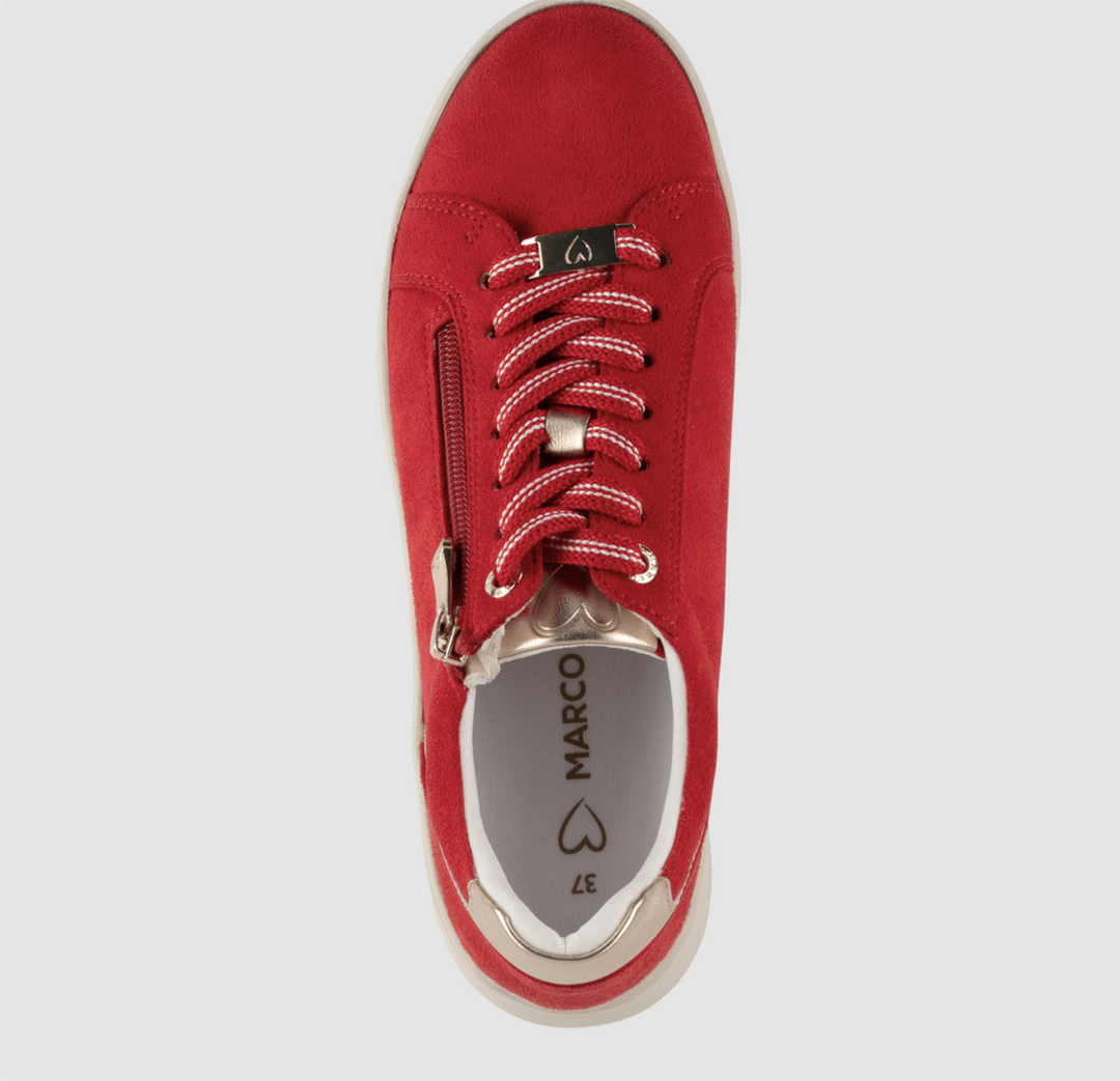 Marco Tozzi - RØDE SNEAKERS