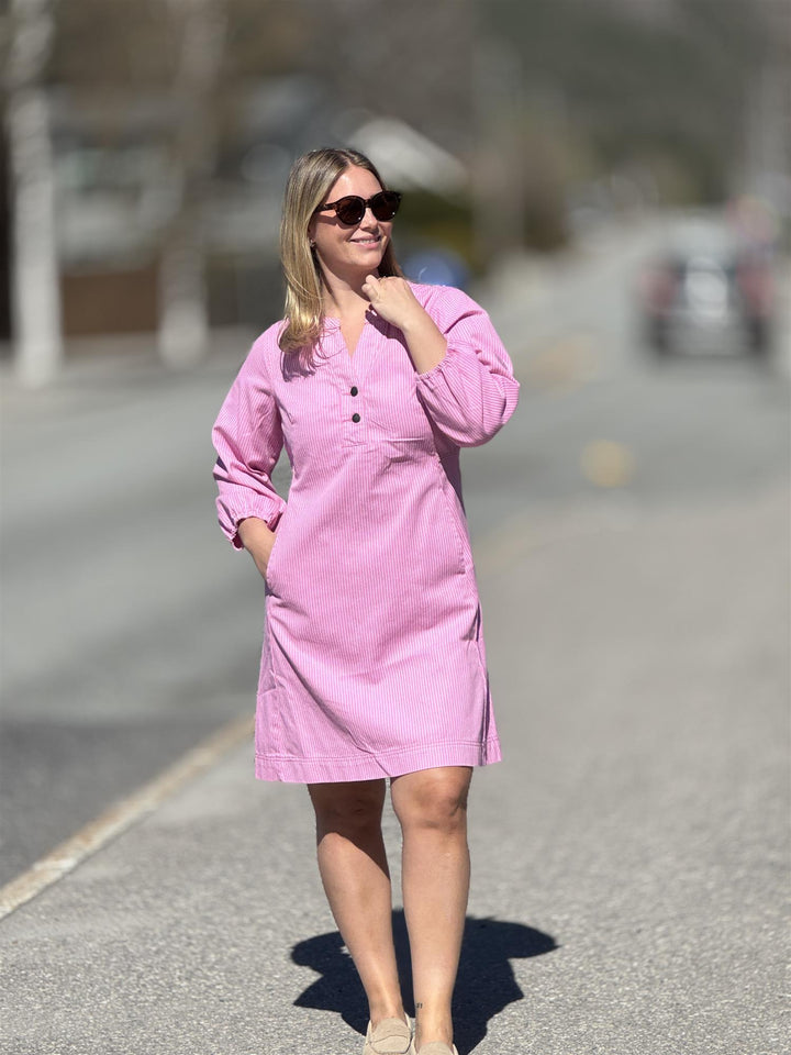 Culture - CUayna 3/4 sleeve kjole - Rosa