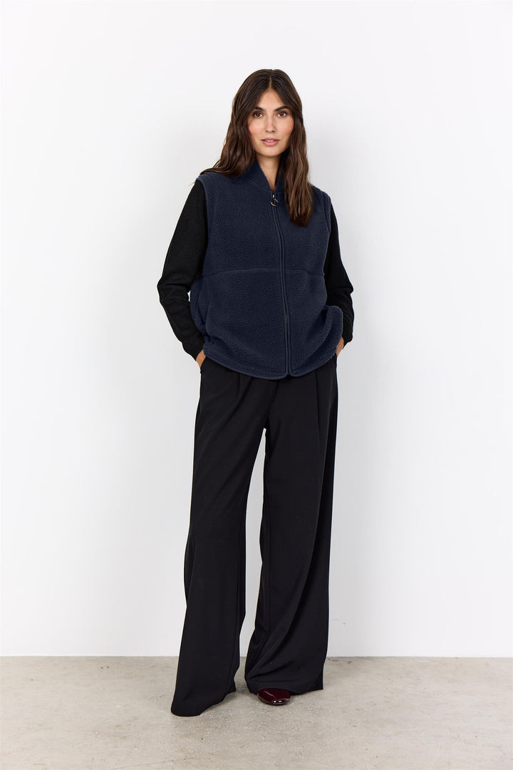 soyaconcept - SC-ONYX 3 TeddyVest - Blå