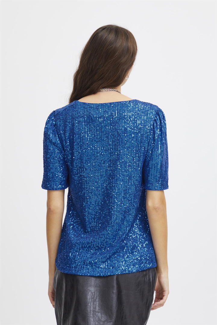 ICHI - IHFAUCI SS2 Topp med paljetter