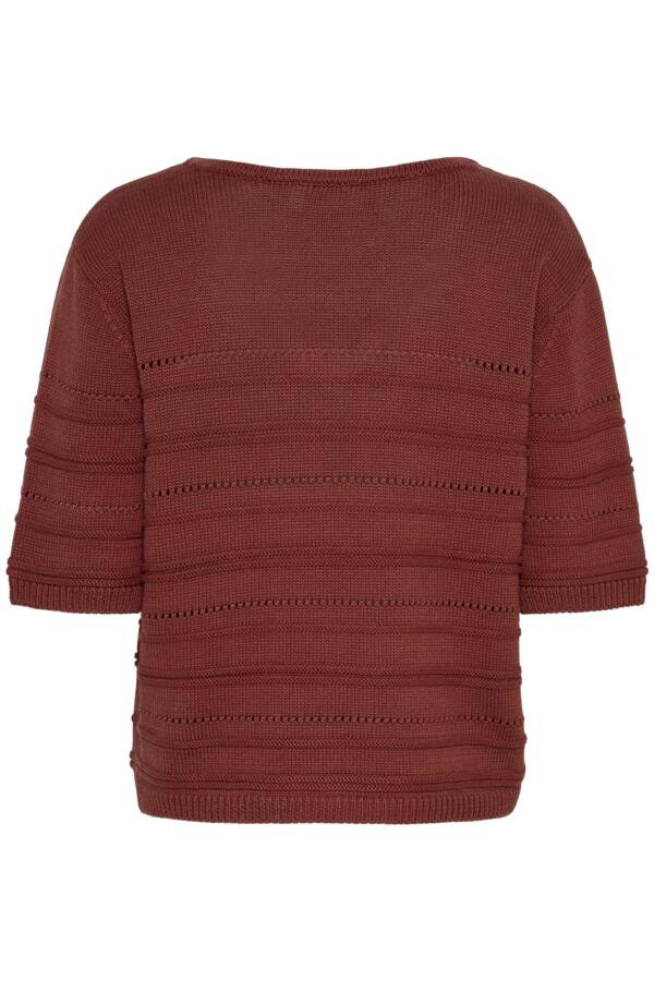 Kaffe Clothing - KAmellie topp med kort erm - Brun