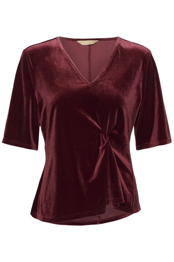 Culture - CUzoe SS Bluse - Zinfandel