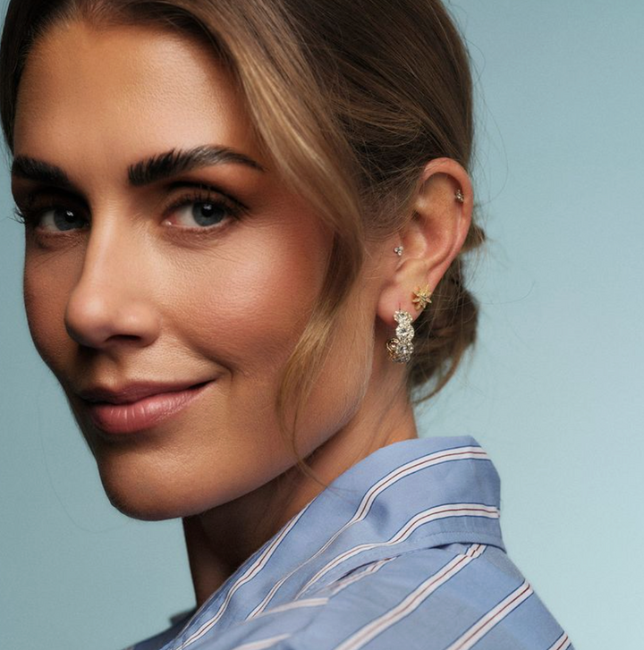 A&C - Nordic Jewellery Design - Små Øredobber, Starlight, Tone Damli