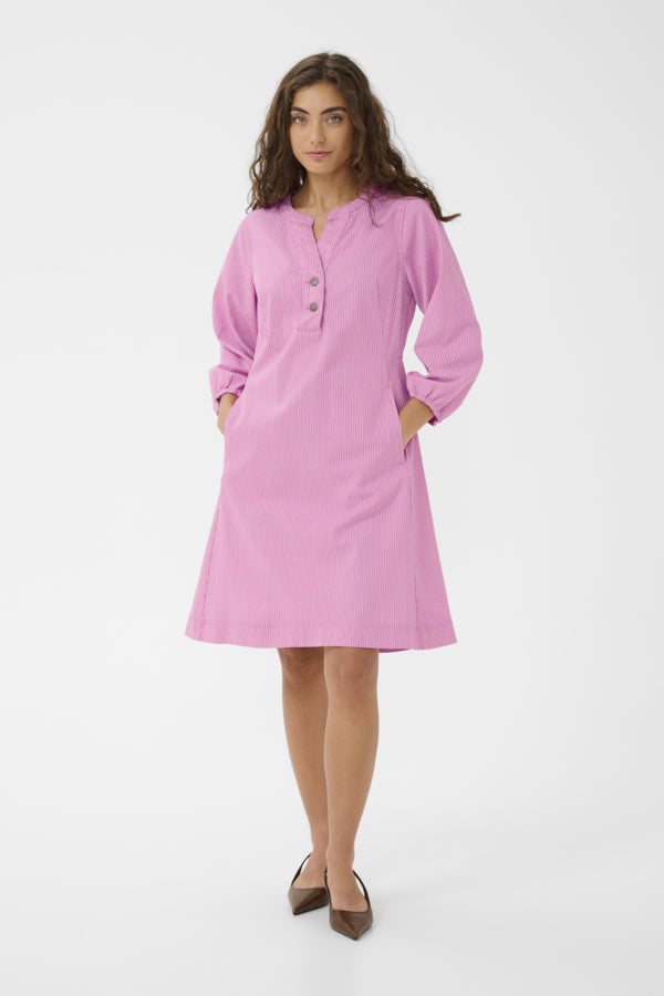 Culture - CUayna 3/4 sleeve kjole - Rosa
