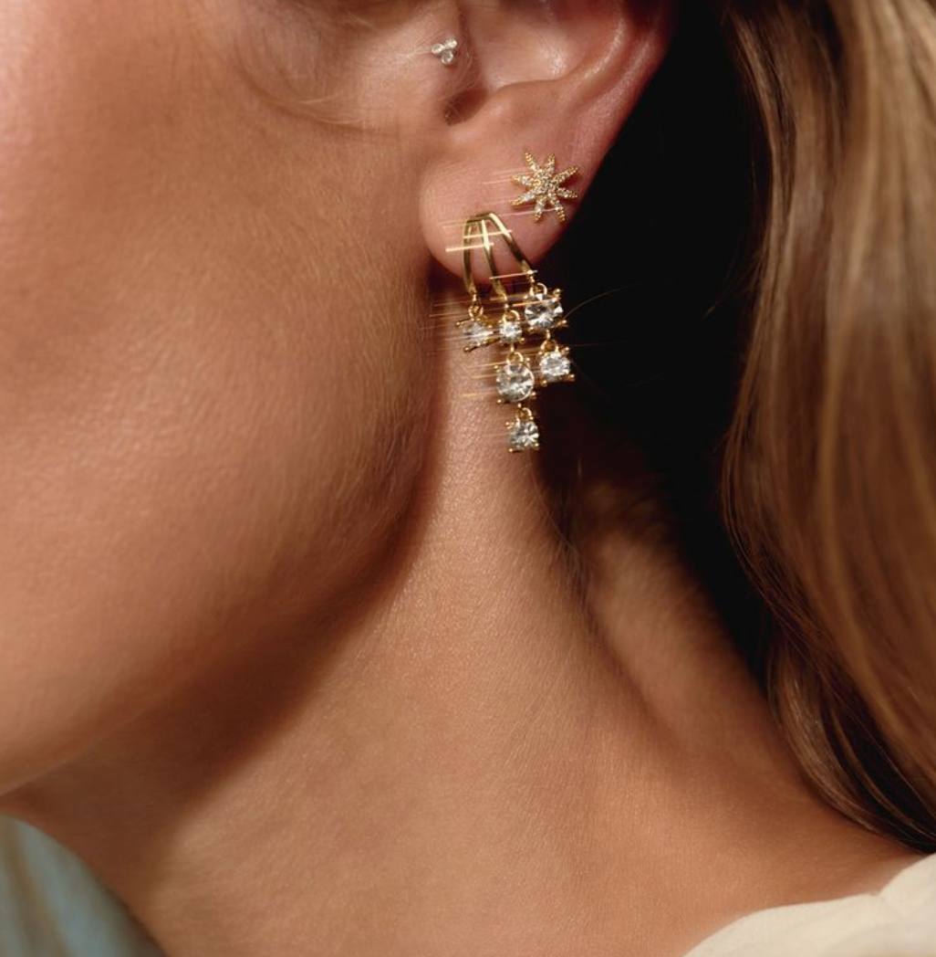 A&C - Nordic Jewellery Design - Små Øredobber, Starlight, Tone Damli