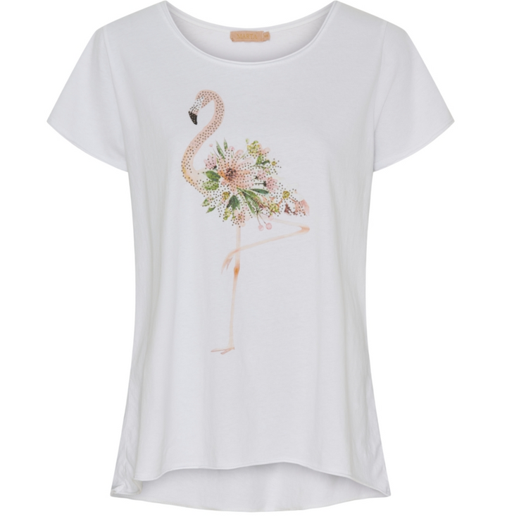 Marta Du Château - MDCMarie T-Skjorte -  Beige Flamingo