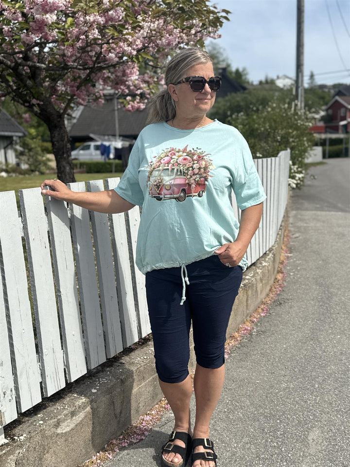 Drøbak Motehus - BUZZ T-Skjorte med print - AQUA