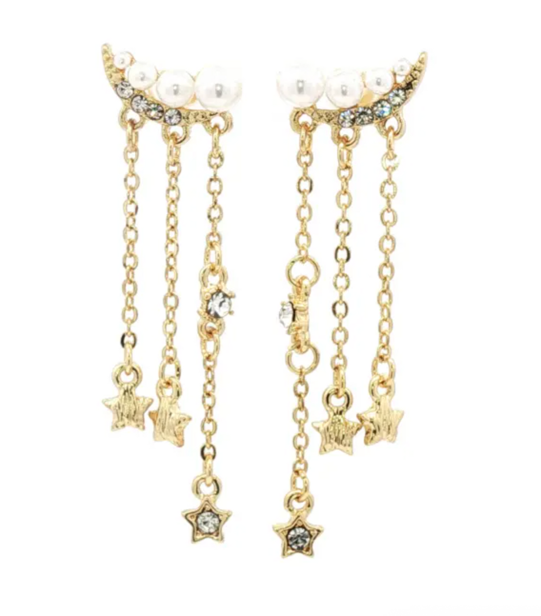 A&C - Nordic Jewellery Design - Øredobber med hengende stjerner