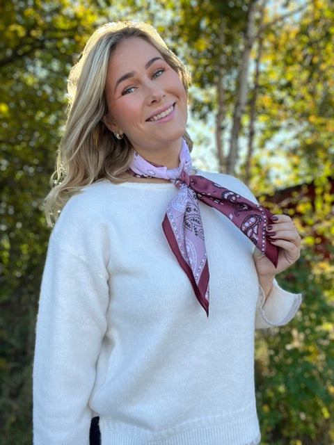 NORA Norway - SCARF - Bandana burgunder
