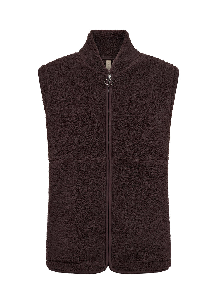 soyaconcept - SC-ONYX 3 TeddyVest - Brun