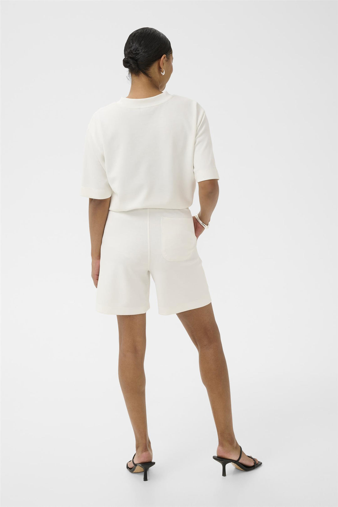 Kaffe Clothing - KAannie Jersey Shorts - Hvit