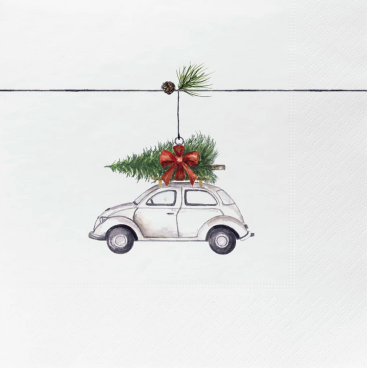 Søgne Home - Juleservietter - tradisjon bil