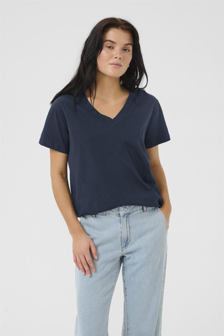 MY ESSENTIAL WARDROBE - HanneMW T-Skjorte V-Hals