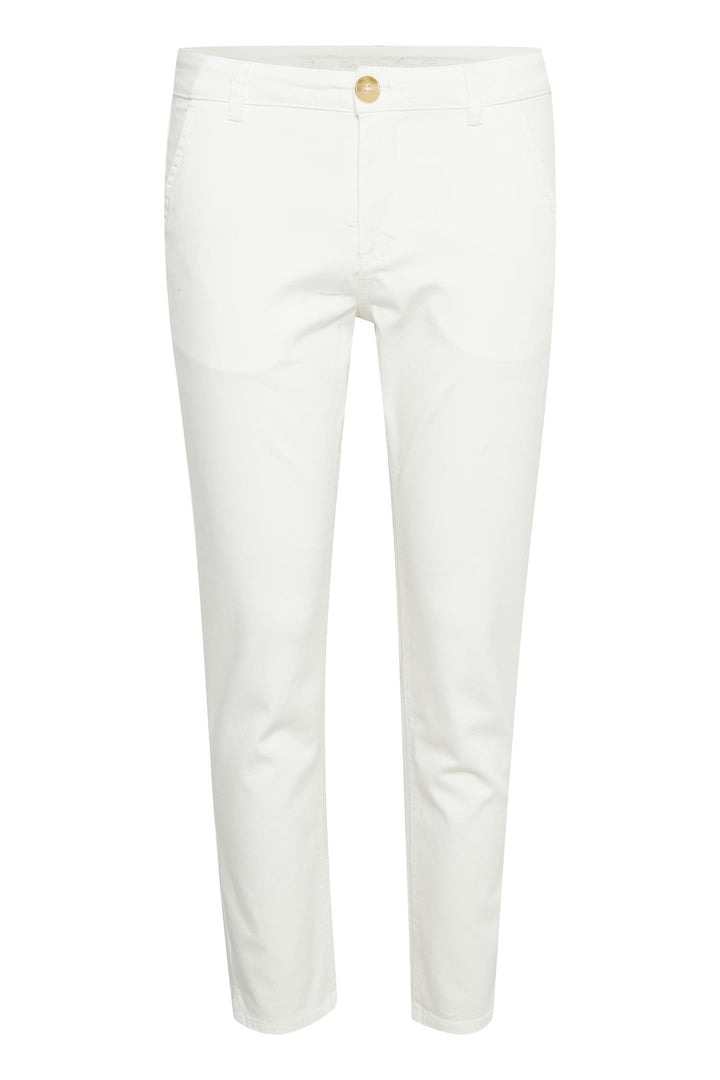 Culture - CUalba cropped Bukse Malou Fit - Hvit