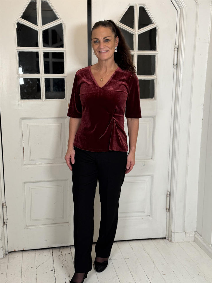 Culture - CUzoe SS Bluse - Zinfandel