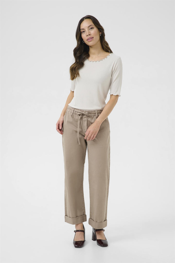 Cream - CRBerta Twill Bukse - Coco Fit