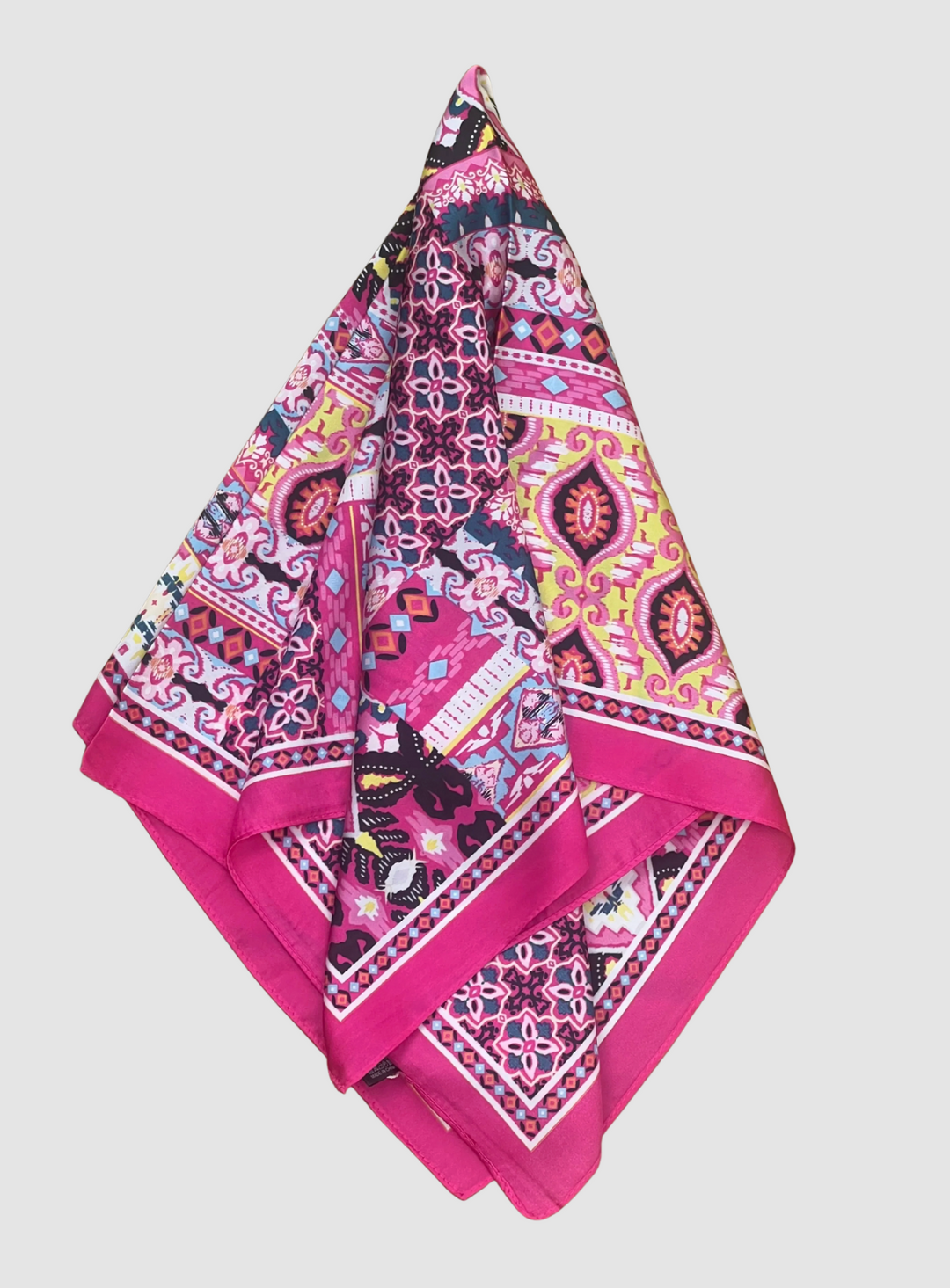 NORA Norway - BANDANA Skjerf SQUARE - HOTPINK