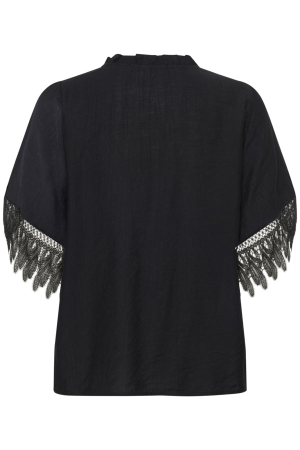 Culture - CUbrenna SS Bluse - Sort