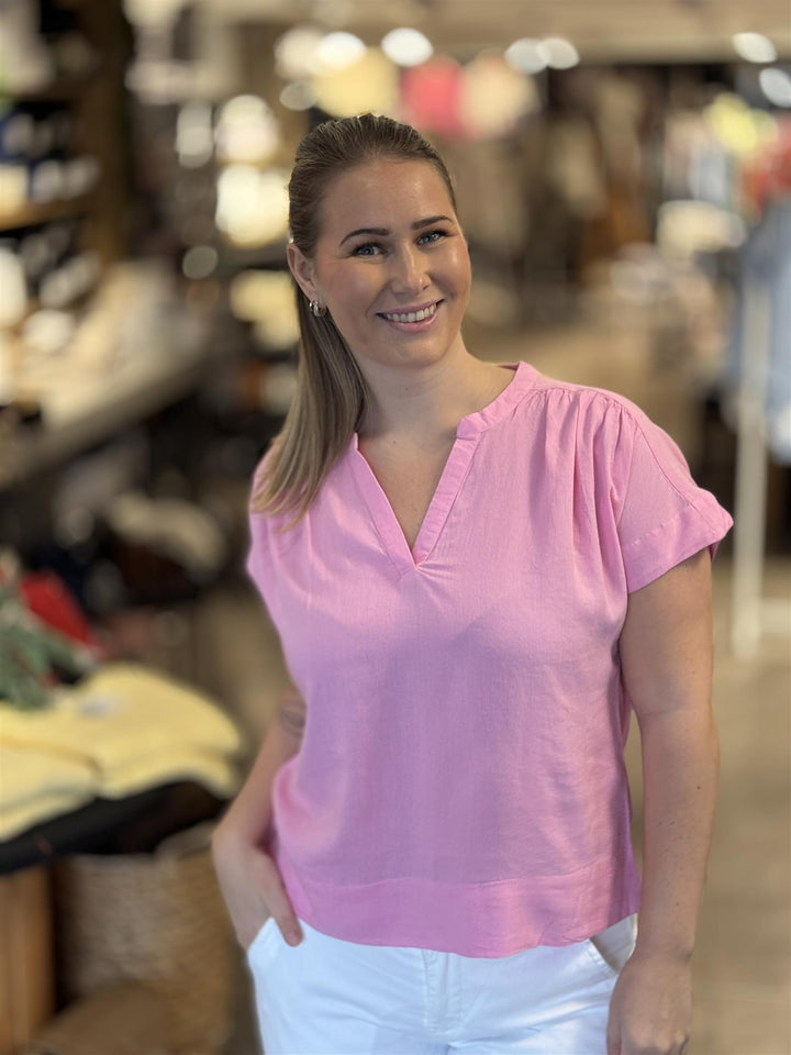 Kaffe Clothing - KAMILIA SL Bluse - Pink Frosting